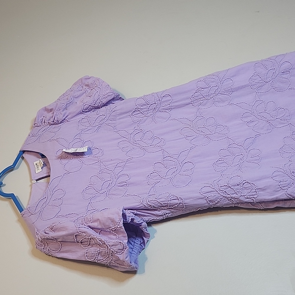 J. Crew Lavender Mini Dress with Puff Sleeves - Picture 8 of 14